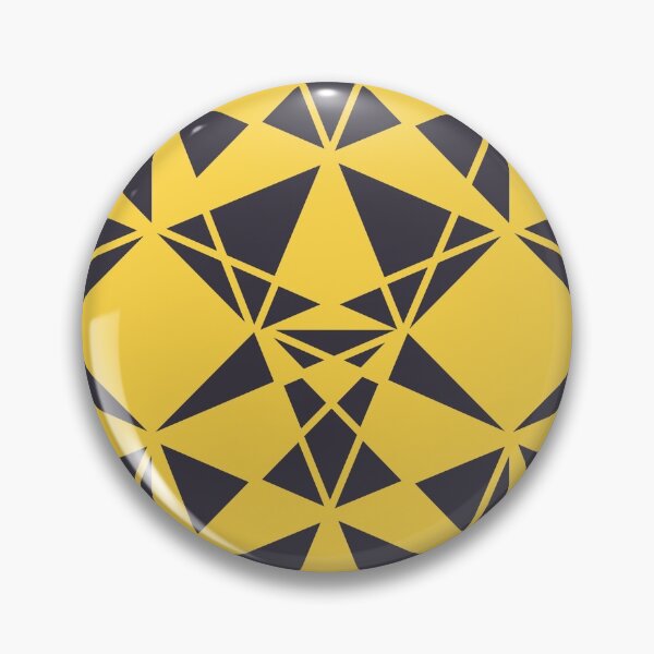 Item preview, Yellow, black triangular, sharp, bold geometric illustration pattern designed and sold by theendup.