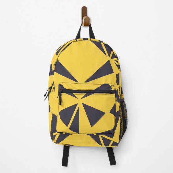 Item preview, Yellow, black triangular, sharp, bold geometric illustration pattern designed and sold by theendup.