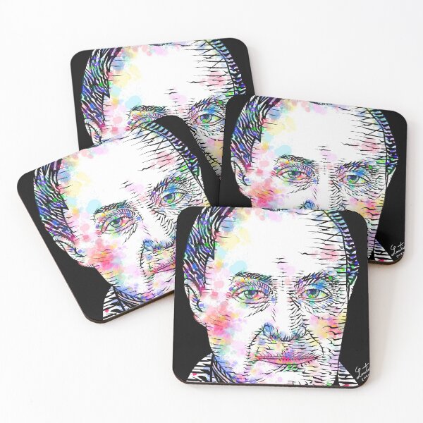 Item preview, AUGUSTE COMTE watercolor and ink portrait designed and sold by lautir.