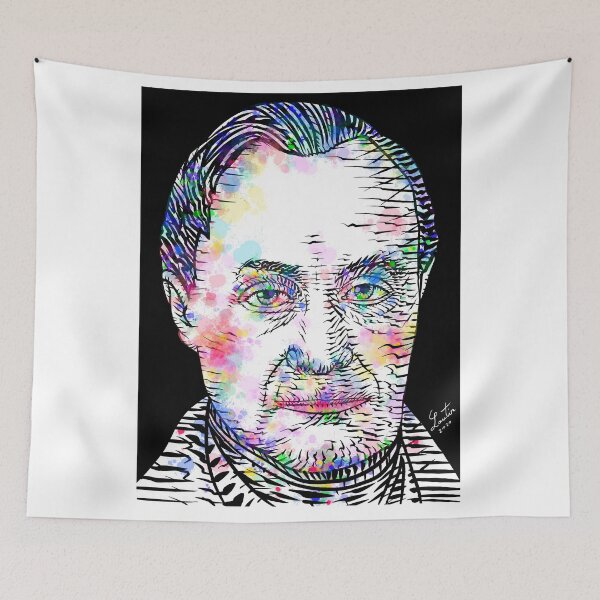 Item preview, AUGUSTE COMTE watercolor and ink portrait designed and sold by lautir.