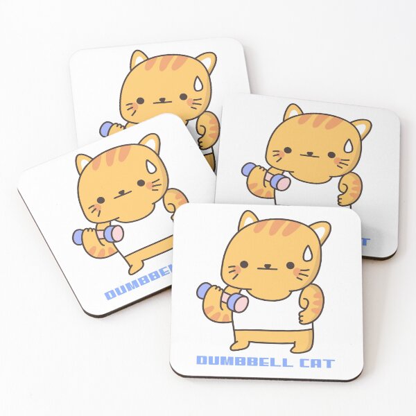 Item preview, Dumbbell Cat designed and sold by BofflingDesigns.