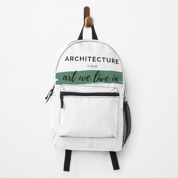 Item preview, Architecture is Just Art We Live In Quote Green Watercolour designed and sold by A. P..