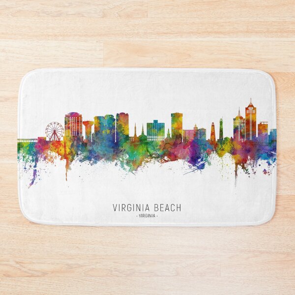 Artikelvorschau, Virginia Beach Virginia Skyline entworfen und verkauft von ArtPrints.