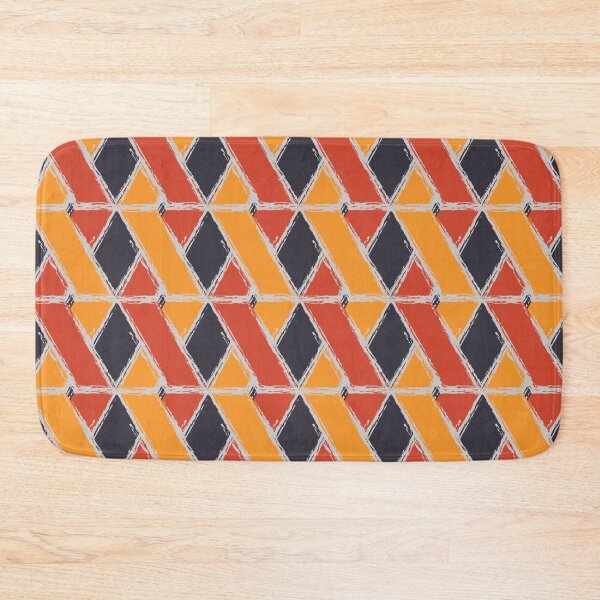 Item preview, Yellow, red, playful, trendy, modern brush stroke pattern designed and sold by theendup.