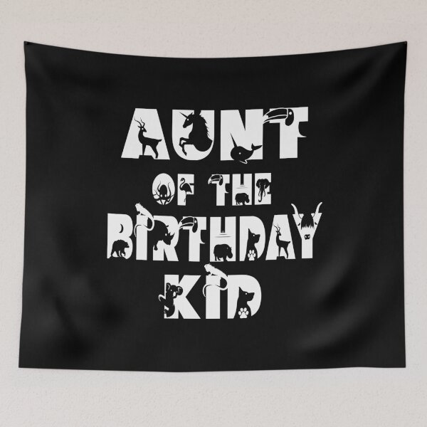 Item preview, Aunt Of The Birthday Kid Zoo Theme Animal Party design designed and sold by Grabitees.