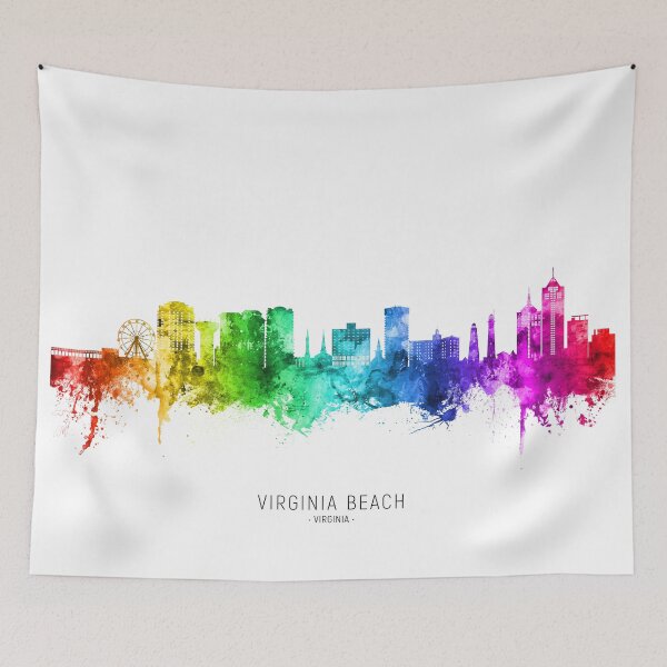 Artikelvorschau, Virginia Beach Virginia Skyline entworfen und verkauft von ArtPrints.