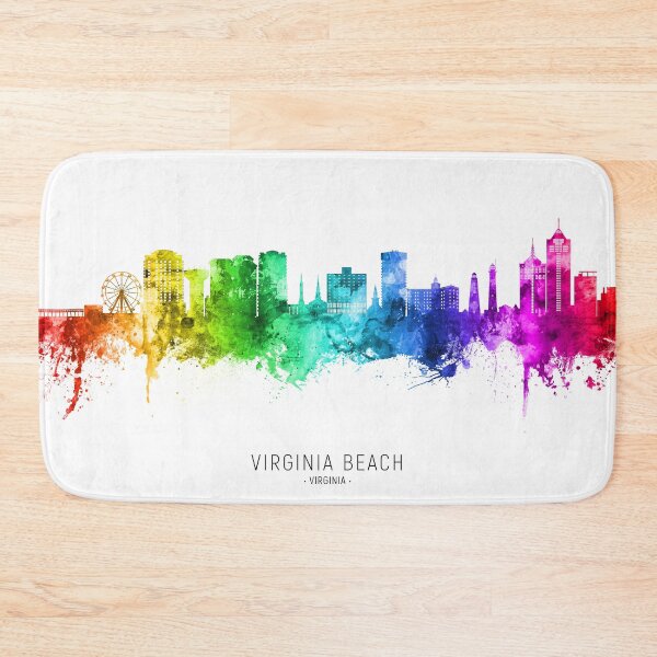 Artikelvorschau, Virginia Beach Virginia Skyline entworfen und verkauft von ArtPrints.