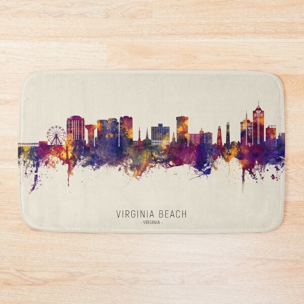 Artikelvorschau, Virginia Beach Virginia Skyline entworfen und verkauft von ArtPrints.