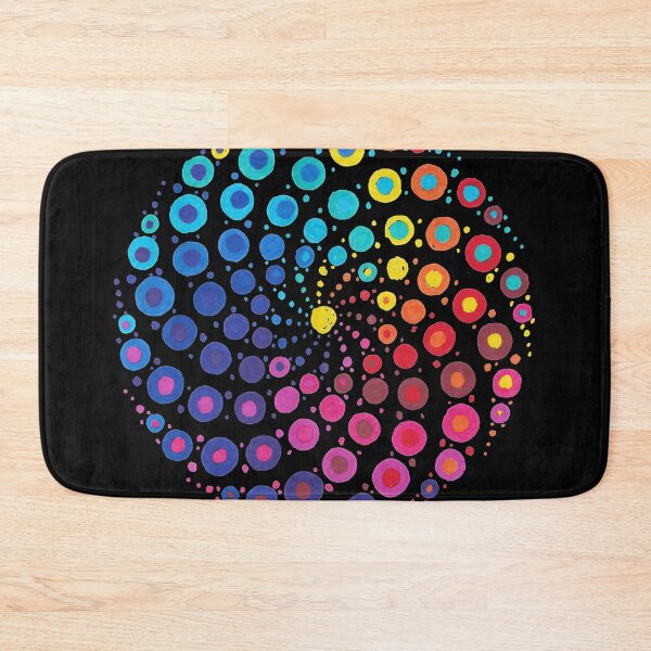 Item preview, Dippy Doodle Dotty Mandala Black Background designed and sold by Maria Jordan-O'Reilly.