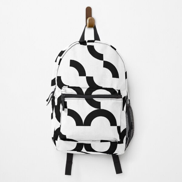 Item preview, Black, trendy, urban, playful circular geometric illustration pattern designed and sold by theendup.