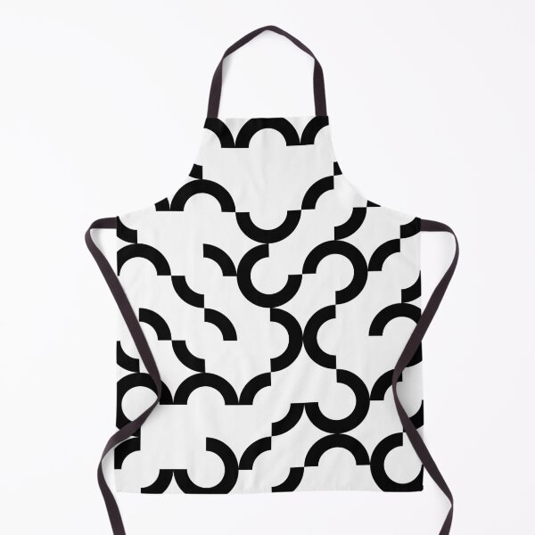 Item preview, Black, trendy, urban, playful circular geometric illustration pattern designed and sold by theendup.