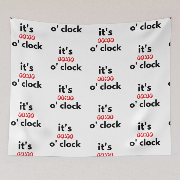 Item preview,  it's zero o' clock designed and sold by Bubblegirl17.