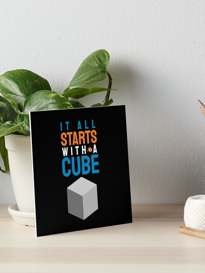 It all starts with a cube / 3d artist gift idea / blender lovers