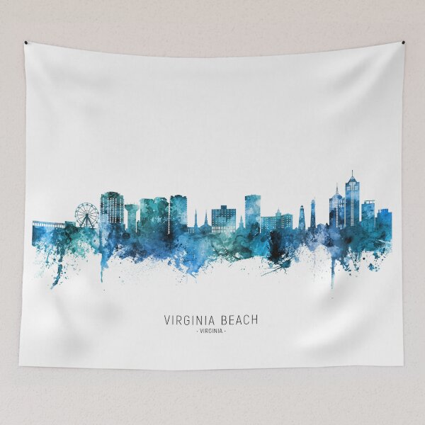 Artikelvorschau, Virginia Beach Virginia Skyline entworfen und verkauft von ArtPrints.