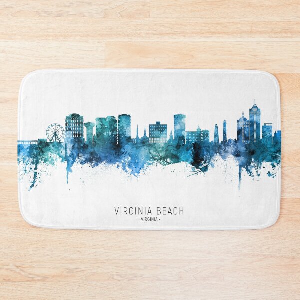 Artikelvorschau, Virginia Beach Virginia Skyline entworfen und verkauft von ArtPrints.