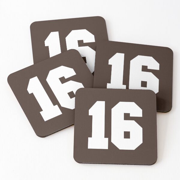 Item preview, 16 Number Cleveland Sports Sixteen Brown Jersey designed and sold by HelloFromAja.