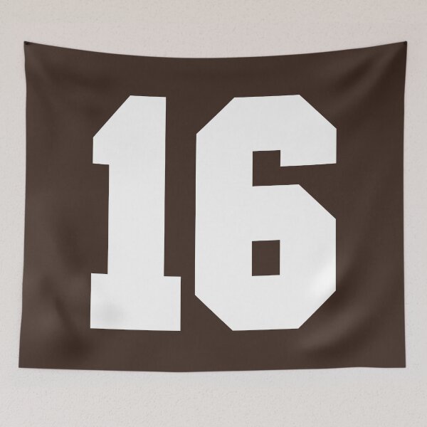 Item preview, 16 Number Cleveland Sports Sixteen Brown Jersey designed and sold by HelloFromAja.