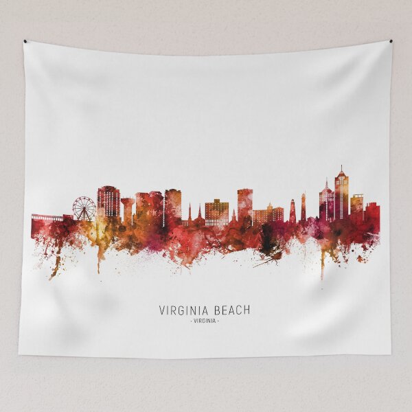 Artikelvorschau, Virginia Beach Virginia Skyline entworfen und verkauft von ArtPrints.