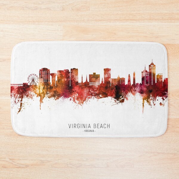 Artikelvorschau, Virginia Beach Virginia Skyline entworfen und verkauft von ArtPrints.