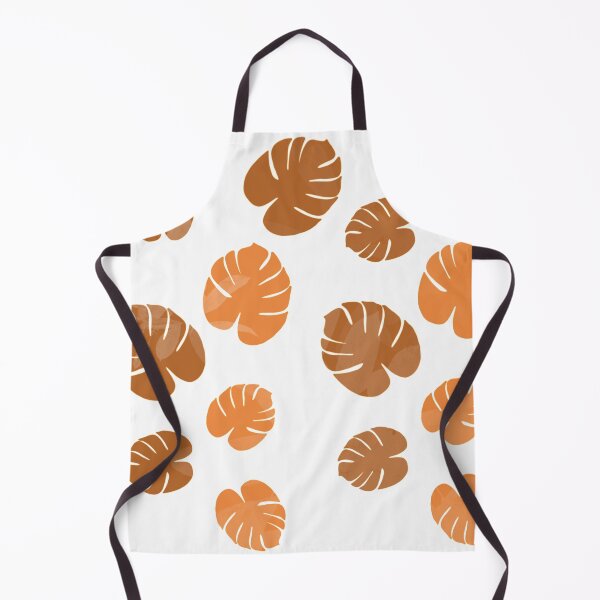 Item preview, Brown orange palm leaves pattern designed and sold by Sara Vissante.