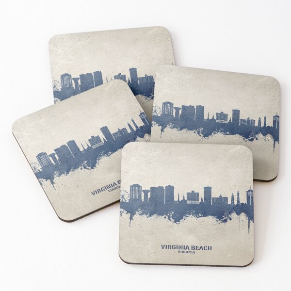Artikelvorschau, Virginia Beach Virginia Skyline entworfen und verkauft von ArtPrints.