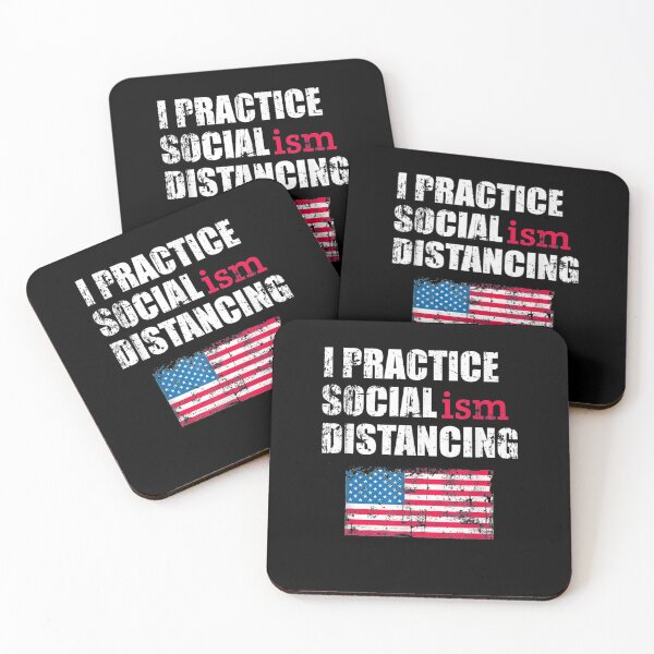 Item preview, I Practice Socialism Distancing Anti Socialism Funny Political designed and sold by BonnieBednar31.