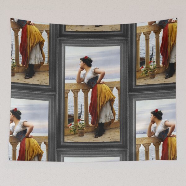 Item preview, Anticipation by Eugene de Blaas Old Masters Classical Fine Art Reproduction designed and sold by Xzendor7 Digital Art Creations.
