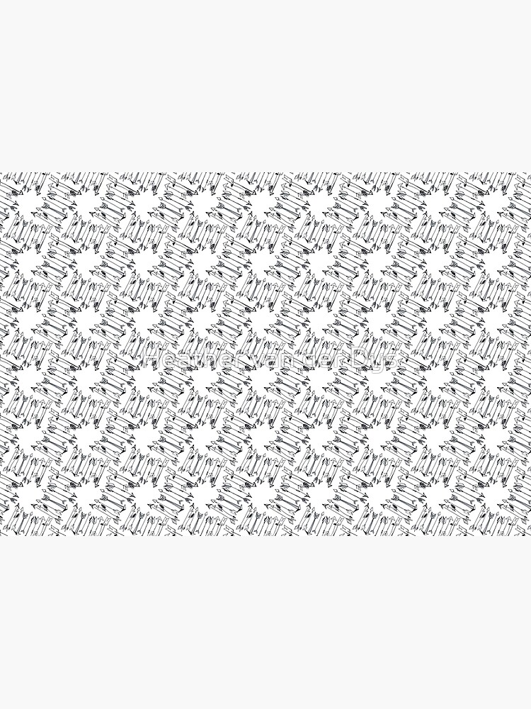 Hand Drawn Arrow Pattern | Black & White by vanderdys