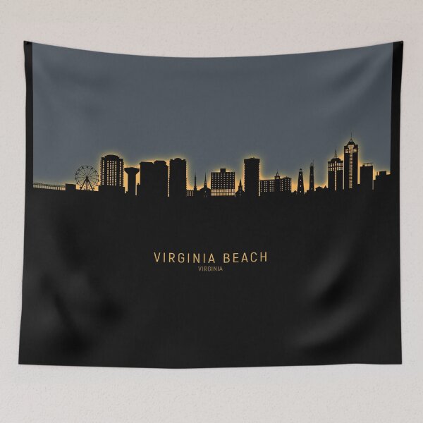 Artikelvorschau, Virginia Beach Virginia Skyline entworfen und verkauft von ArtPrints.