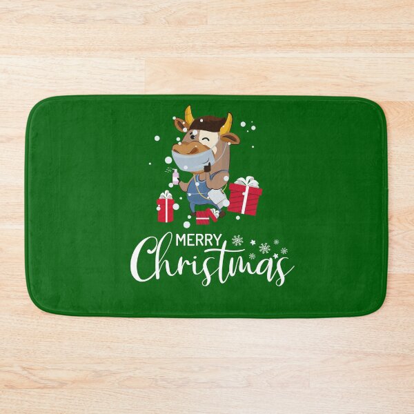 Item preview, Merry Christmas Cute Ox In The Mask Animal Of the New Year 2021 Chinese Zodiac Ox Cool Xmas Gift designed and sold by FunnySunny T-Shirts.