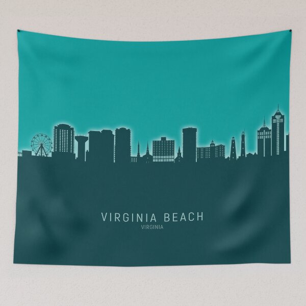 Artikelvorschau, Virginia Beach Virginia Skyline entworfen und verkauft von ArtPrints.