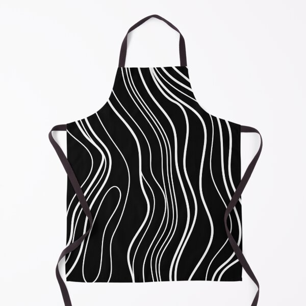 Item preview, Preppy Minimalist Black White Curvy Lines  designed and sold by IamTrending.