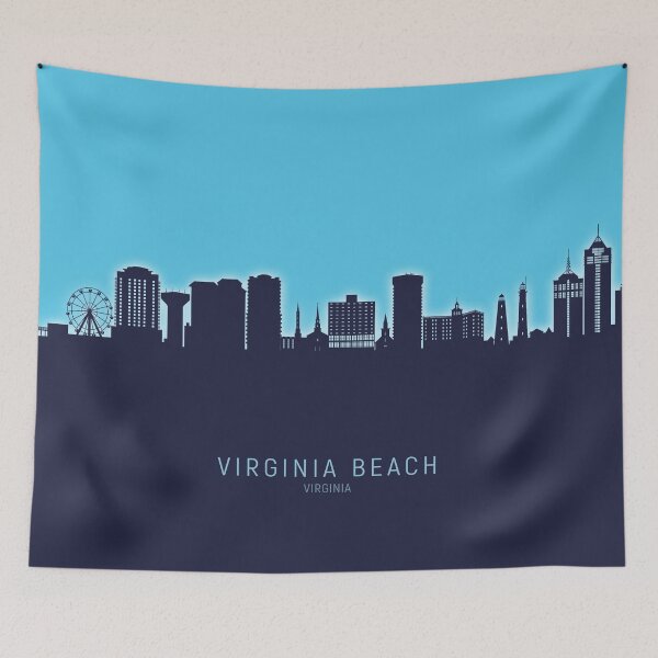 Artikelvorschau, Virginia Beach Virginia Skyline entworfen und verkauft von ArtPrints.