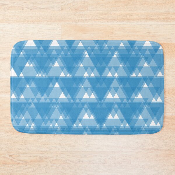 Item preview, Blue, abstract, trendy, modern pattern of overlapped triangles designed and sold by theendup.
