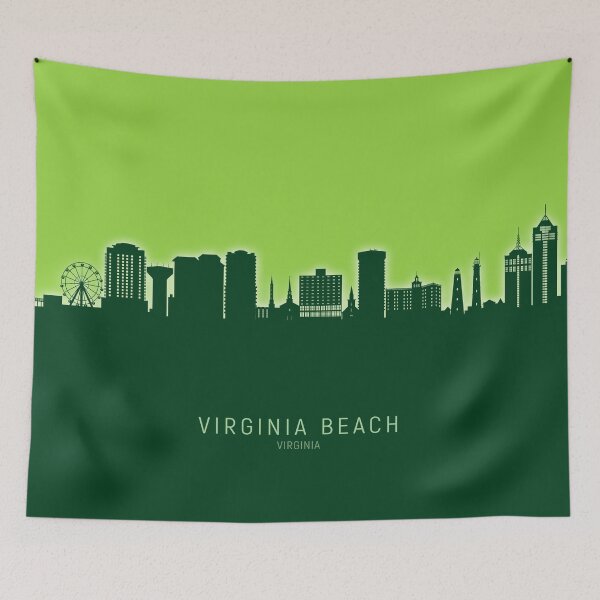 Artikelvorschau, Virginia Beach Virginia Skyline entworfen und verkauft von ArtPrints.