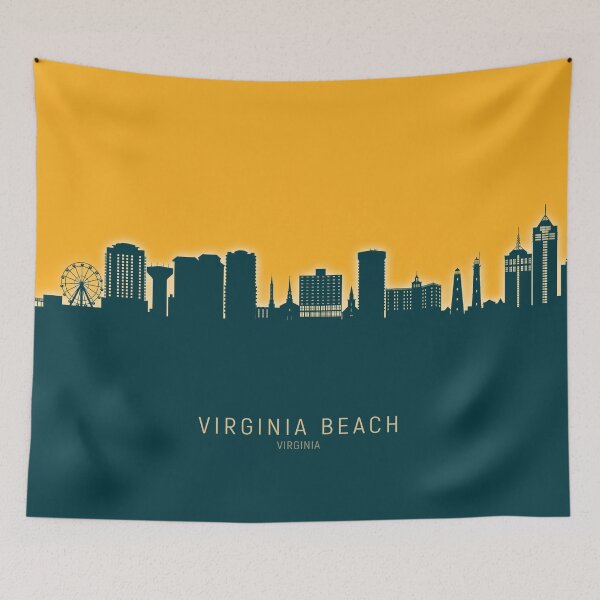 Artikelvorschau, Virginia Beach Virginia Skyline entworfen und verkauft von ArtPrints.