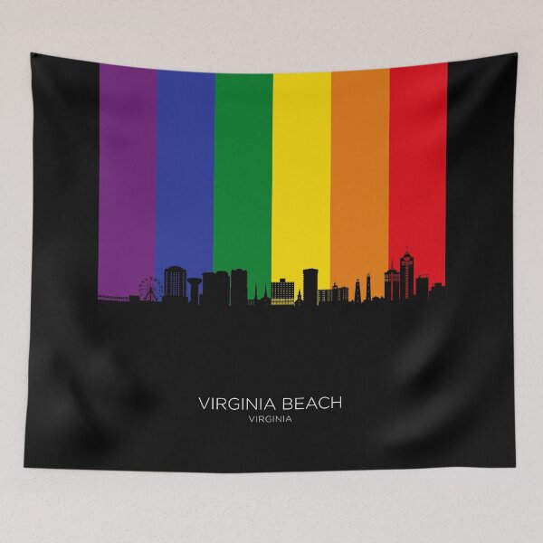 Artikelvorschau, Virginia Beach Virginia Skyline entworfen und verkauft von ArtPrints.