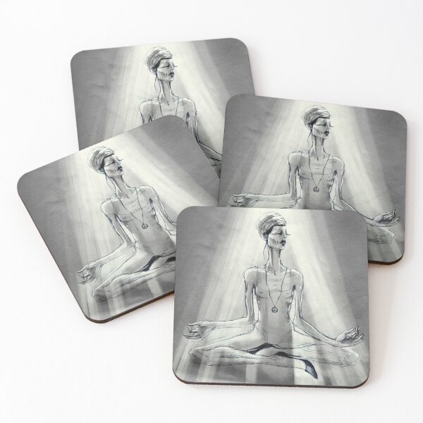 Lotus (by Dennie Pasion and illustrated by Isadora Bojovic) Coasters (Set of 4)