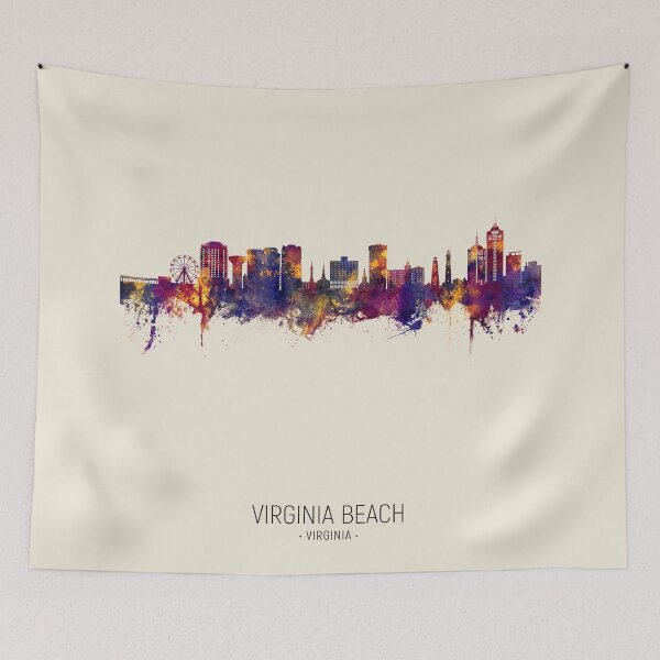 Item preview, Virginia Beach Virginia Skyline designed and sold by ArtPrints.