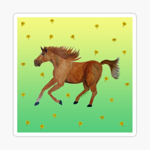 Chasing Chestnut Sticker
