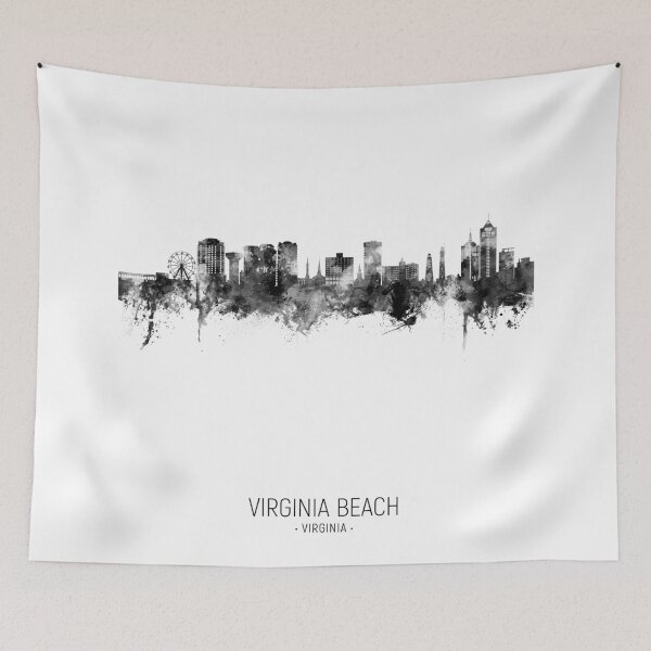 Artikelvorschau, Virginia Beach Virginia Skyline entworfen und verkauft von ArtPrints.