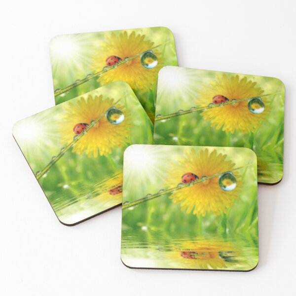 Item preview, Sun and dandelions and ladybugs designed and sold by Kiraslife.