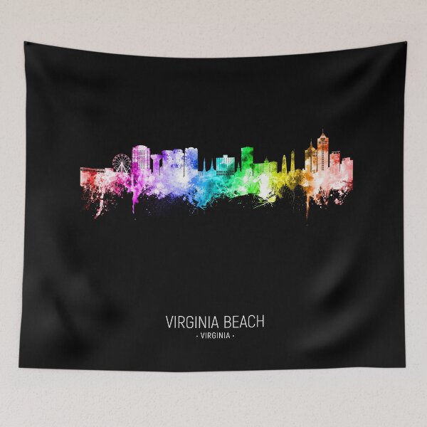 Artikelvorschau, Virginia Beach Virginia Skyline entworfen und verkauft von ArtPrints.