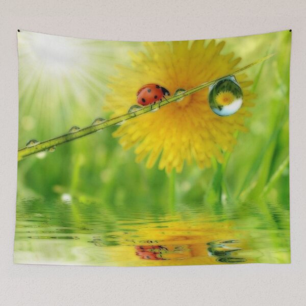 Item preview, Sun and dandelions and ladybugs designed and sold by Kiraslife.