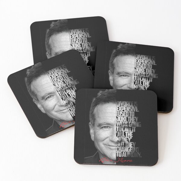 Item preview, Black and white Robin Williams quote. designed and sold by Enea Kelo.