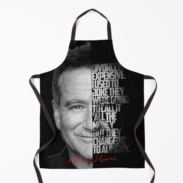 Item preview, Black and white Robin Williams quote. designed and sold by Enea Kelo.