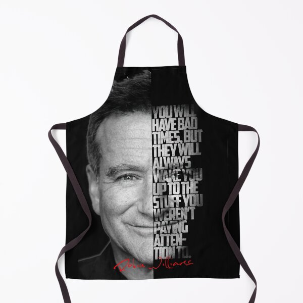 Item preview, Black and white Robin Williams quote. designed and sold by Enea Kelo.