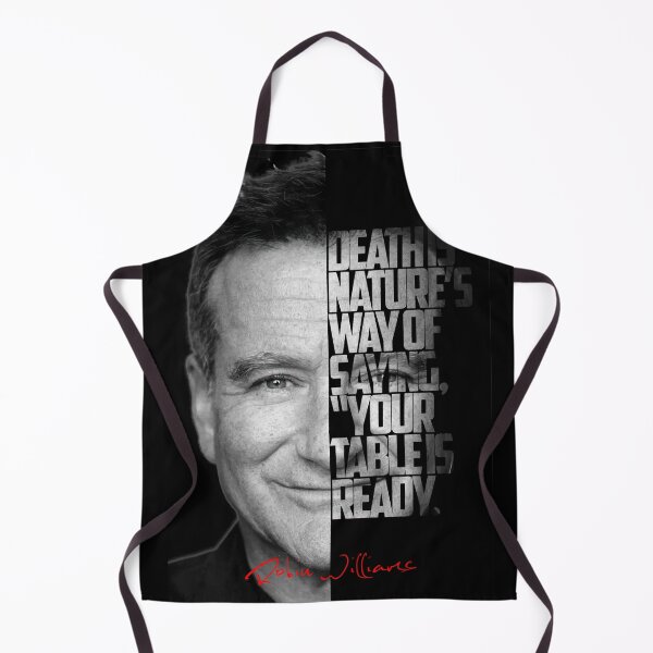 Item preview, Black and white Robin Williams quote. designed and sold by Enea Kelo.