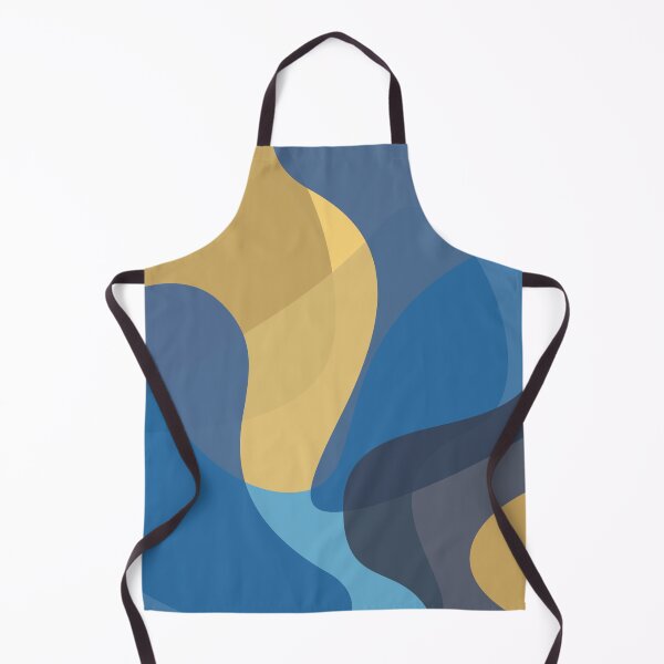 Item preview, Blue, yellow, modern, cool, trendy wave abstraction designed and sold by theendup.