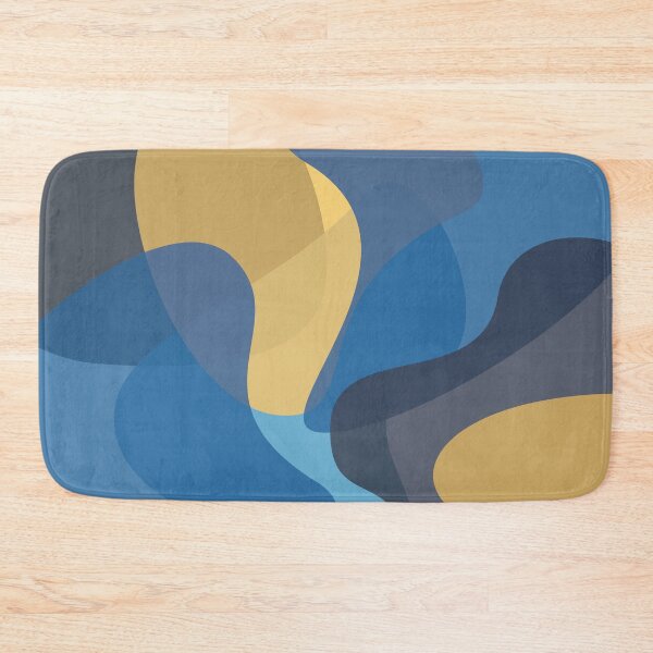 Item preview, Blue, yellow, modern, cool, trendy wave abstraction designed and sold by theendup.